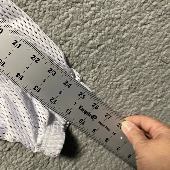 LF Track Jacket White Black Semi Sheer Mesh Netted Full Zip Size M. - Picture 7 of 9